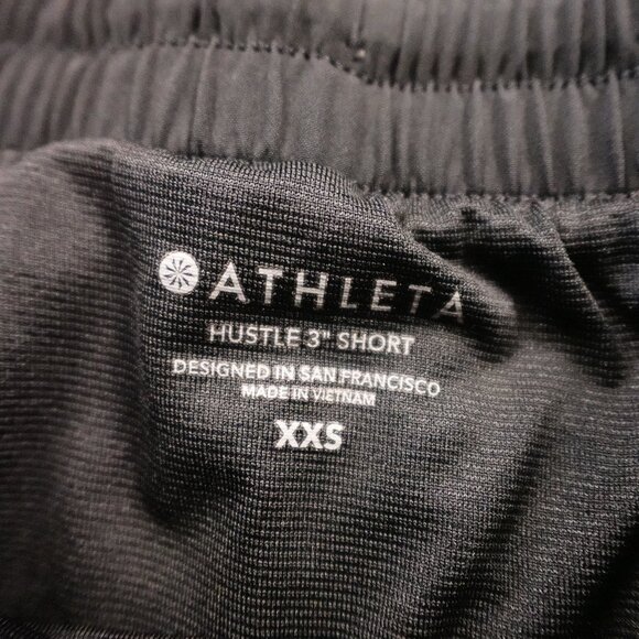 Athleta Hustle 3” Running Shorts Women’s XXS Black Lightweight Athletic - Picture 2 of 13